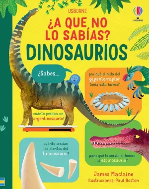 Dinosaurios ¿A que no lo Sabias?