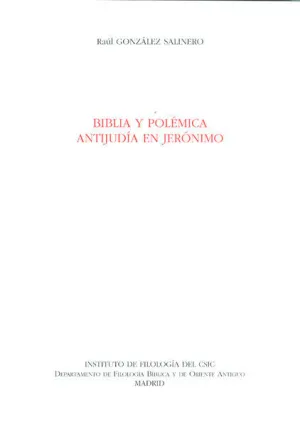 Biblia Polemica Antijudia en Jeronimo