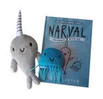 Pack Narval Unicornio Marino Libro + Peluches
