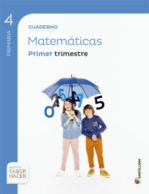 Cuaderno Matemáticas 4 Primaria 1 Trimestre Saber Hacer