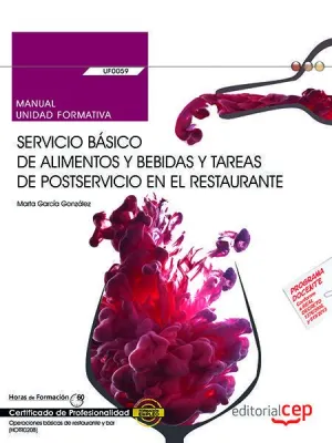 Manual. Servicio Basico de Alimentos y Bebidas y T