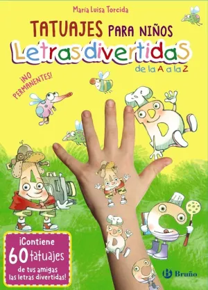 Tatuajes para Niños. Letras Divertidas de la a a la Z