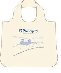Bolsa Beige el Principito:solo con el Corazon Pode