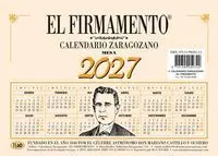 Calendario Zaragozano 2027 Mesa Vertical